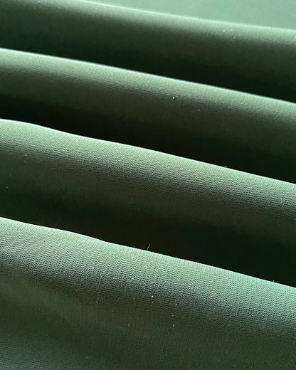 Round Neck Bell Sleeve Crop Top Casual Loose Fit Layered Blouse