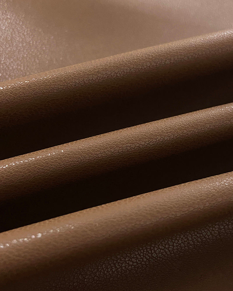 PU Leather Wrap Lace-Up Casual Mid-Length Skirt Work Skirt