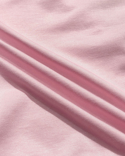 Pearls Decor Sheer Heart Pattern Mesh Spliced Tee Casual Drop Shoulder Long Sleeve Top