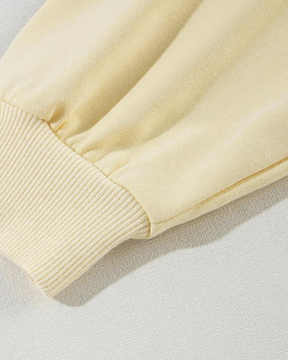 Skew Neck Buttoned Sweatshirt Casual Long Sleeve Pullover Tops Outfits