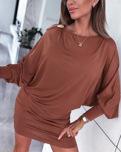 Women's Hollow-out Gigot Sleeve Mini Dress Ruched Bodycon Casual Dress