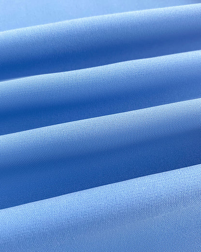 Halter Sleeveless Backless Maxi Dress Casual Shirred Back Side Slit Vacation Dress