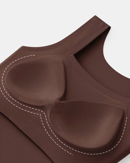 Seamless Square Neck Sleeveless Tank Top Tummy Control Bodysuit Romper