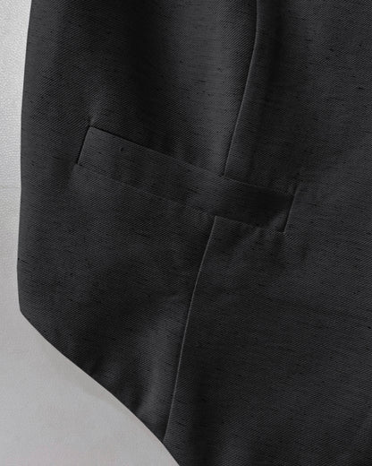 2 Pieces Outfits V Neck Sleeveless Button Front Vest Crop Top And Casual Zipper Fly Elastic Back Waist Wide Leg Pants Set