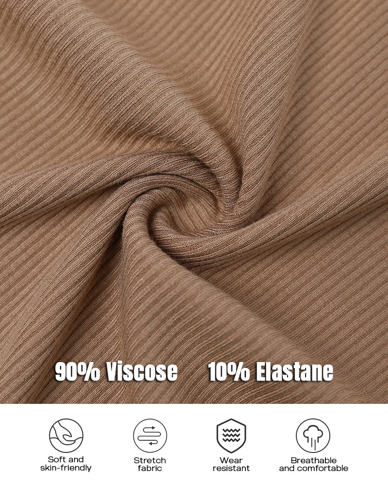 Scoop Neck Spaghetti Strap Ribbed Top Casual Sleeveless Slim Fit Tank