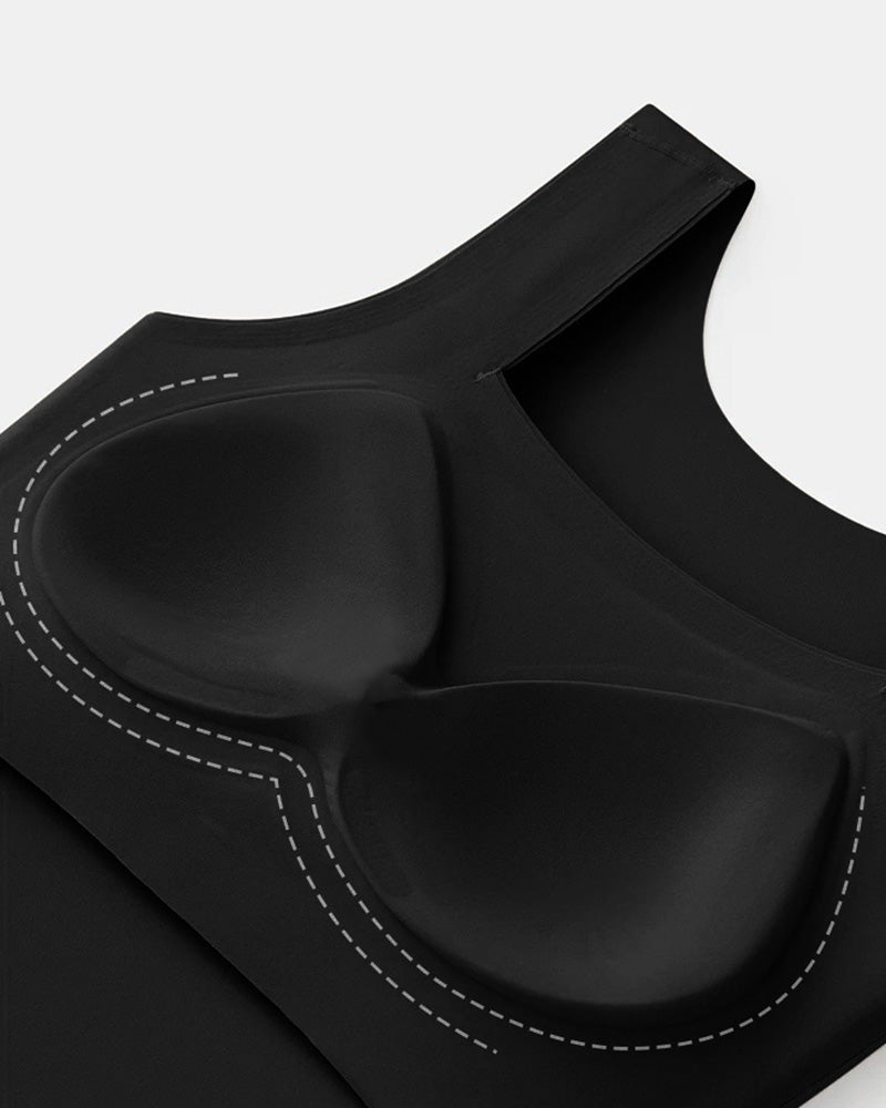 Chicme Contourx U Neck Shapewear Built In Bra Sleeveless High Strechy Slim Fit Tank Bodysuits