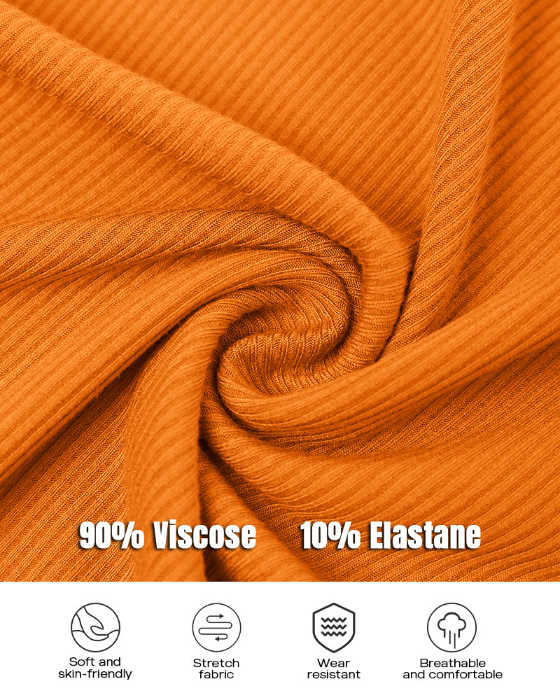 3 Pack Knit Round Neck Thick Strap Racerback Tank Tops(Without Pads)