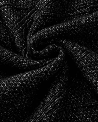 Round Neck Long Sleeve Drop Shoulder Pullover Sweater Casual Loose Fit Cable Knit Mid Length Sweater