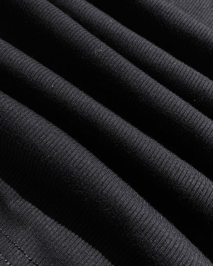 Contrast Sequin Leopard Pattern O Neck Sleeveless Tank Tops Slim Fitted Shirt