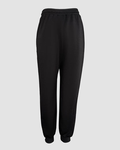 2 Pieces Outfit Colorblock Cold Shoulder Long Sleeve Drawstring Hoodie Top and Casual Contrast Striped Decor Elastic Waist Jogger Pants Set