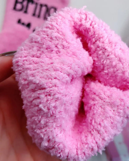 1Pair Funny Letter Print Crew Socks