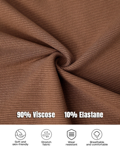 ChicMe Built-in Bra Ribbed Round Neck Tank Top