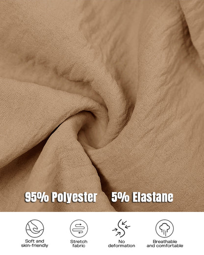 Button Down Shirt Dress Roll Tab Sleeve Side Drawstring Mini Dresses