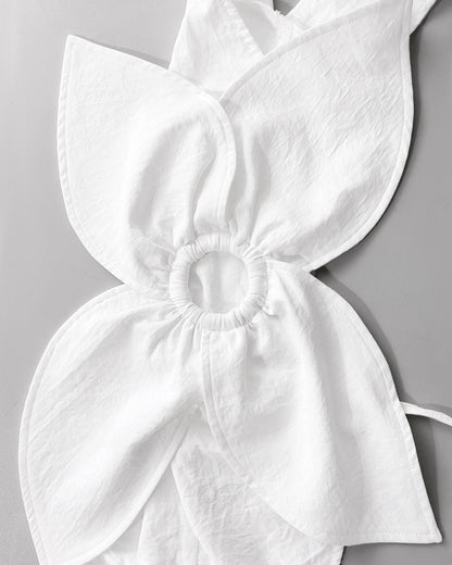 2 Pieces Outfit 3D Flower Decor Asymmetrical Neck Spaghetti Strap Top and Casual Floral Print Wide Leg Pants Set