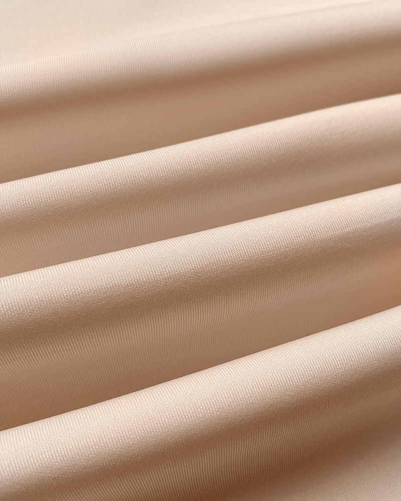 Bowknot Decor Deep V-Neck Sleeveless Slit Party Dress Ruched Zipper Back Slim Fit Midi Dress