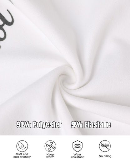 2 Pieces Outfit Nope. Not Today Slogan Print Skew Neck Long Sleeve Pullover Top And Casual Drawstring Stretchy Waist Slim Fit Pants Set