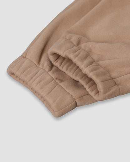 Stretchy Waist Pocket Design Cuffed Sweatpants