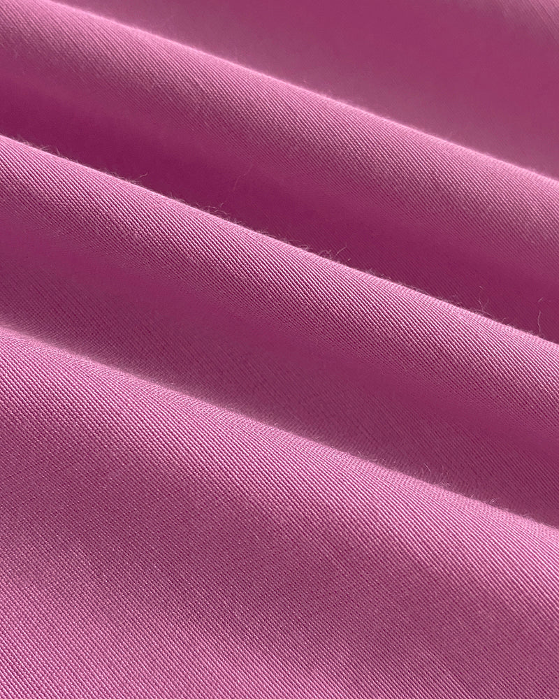 2 Pieces V Neck Button Decor Bell Sleeve Top and Casual Drawstring Stechy Waist Shorts Set