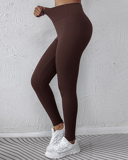 ChicMe ShapeLift Fleece Lined Active Pants Thick Soft Tummy Control Termal Warm Winter Shaping Pants