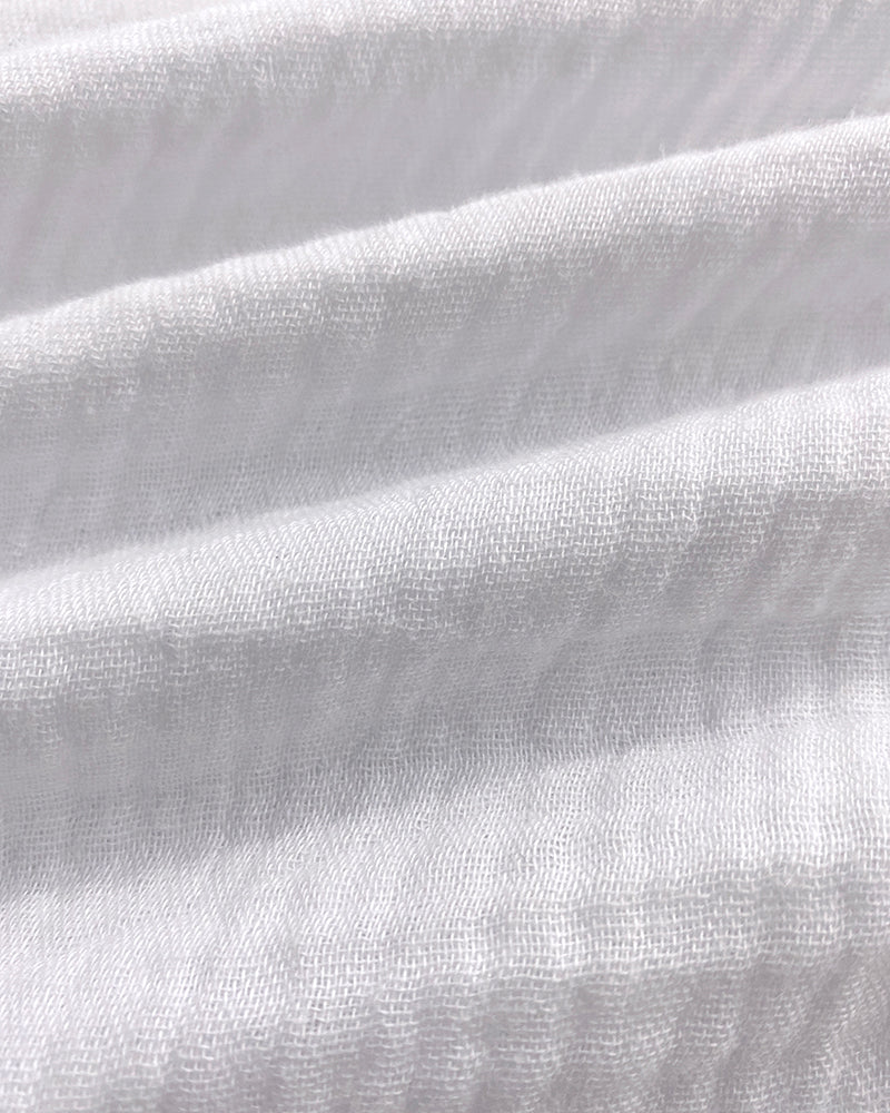 Notch Neck Roll Up Sleeve Lace Overlay Shirt Half Button Front Ruffle Hem Casual Top