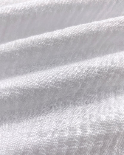 Notch Neck Roll Up Sleeve Lace Overlay Shirt Half Button Front Ruffle Hem Casual Top