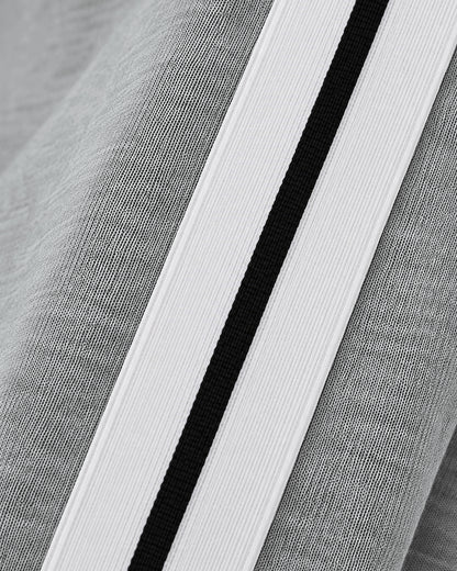 Women's Contrast Striped Baseball 2 Piece Outfits Snap Button Jacket and High Waist Wide Leg Sweatpants Set