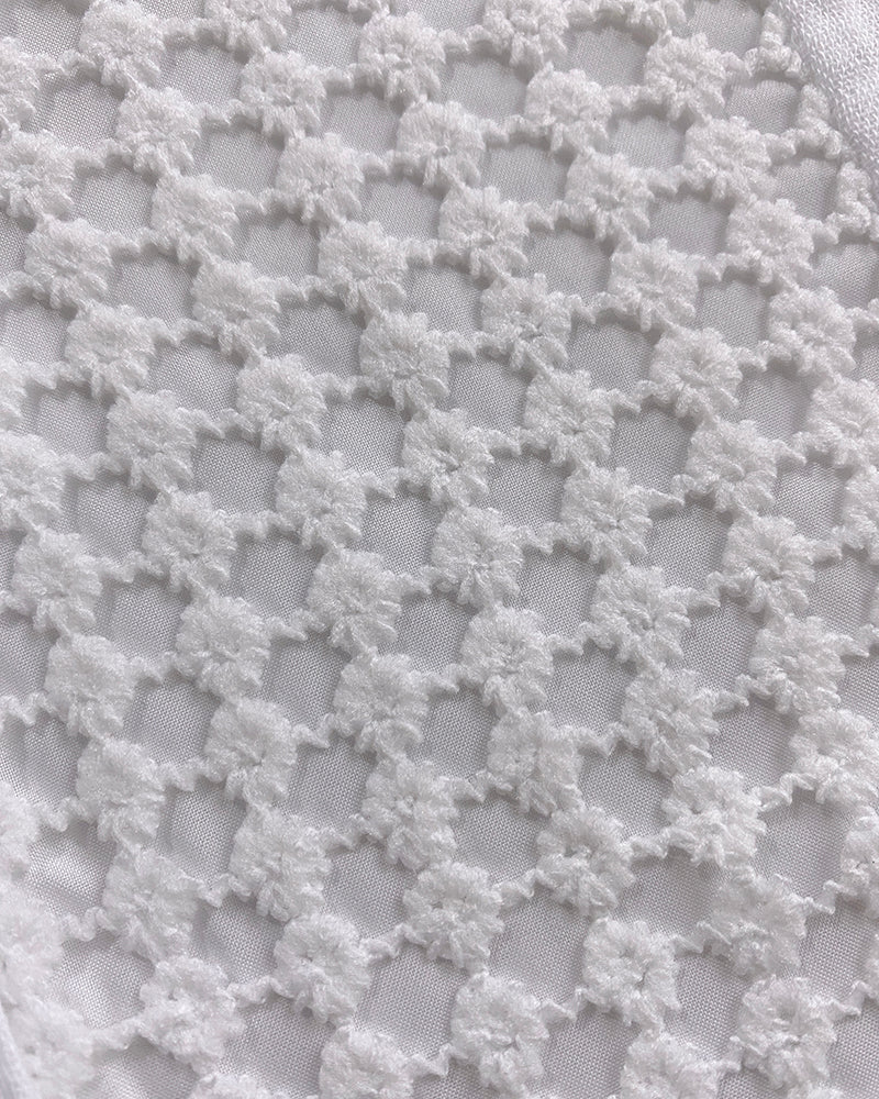 Notch Neck Roll Up Sleeve Lace Overlay Shirt Half Button Front Ruffle Hem Casual Top