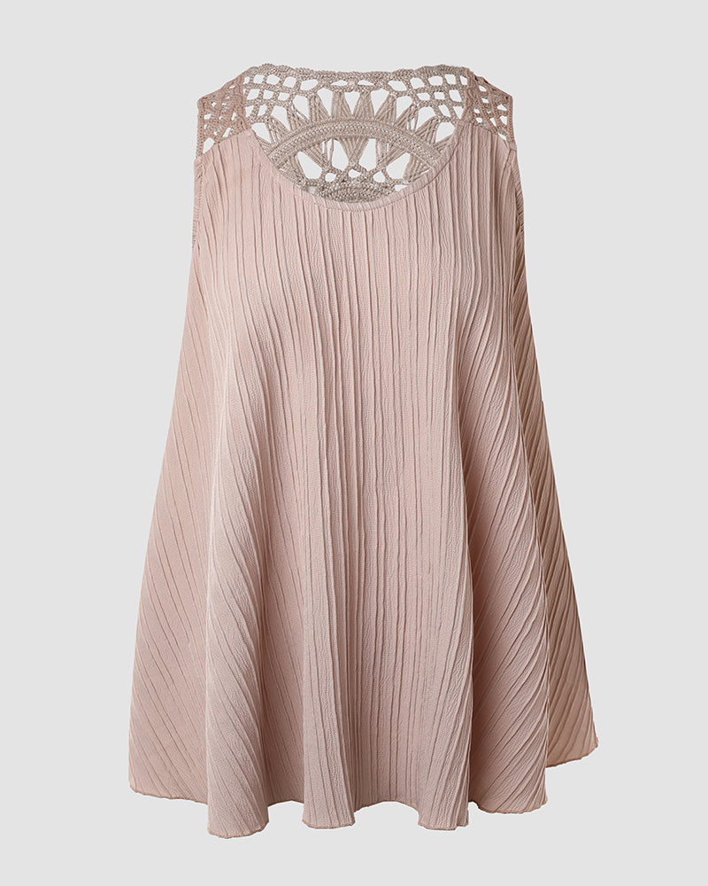 Hollow Out Crochet Lace Tank Top