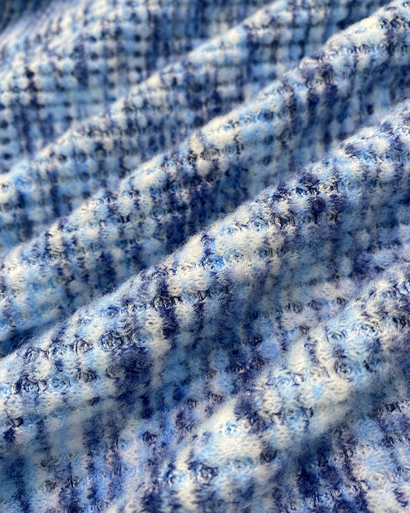 Colorful Waffle Knit Open Front Coat Batwing Long Sleeve Cardigan