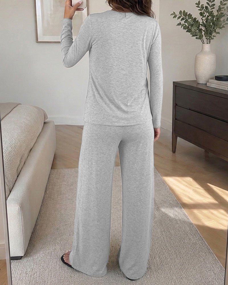 Women's 3 Piece Outfits Lace Cami Top and Long Sleeve Cardigan and Straight Leg Pants Set Casual Lounge Sleepwear Suits