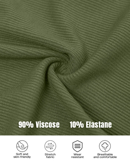 ChicMe Built-in Bra Ribbed Round Neck Tank Top