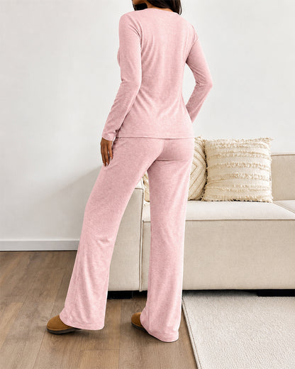 Women's 3 Piece Outfits Lace Cami Top and Long Sleeve Cardigan and Straight Leg Pants Set Casual Lounge Sleepwear Suits